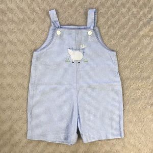 Rebecca Raggs Original Sheep Lamb Shortalls Blue